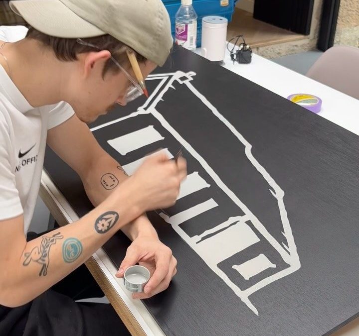 Painted artwork