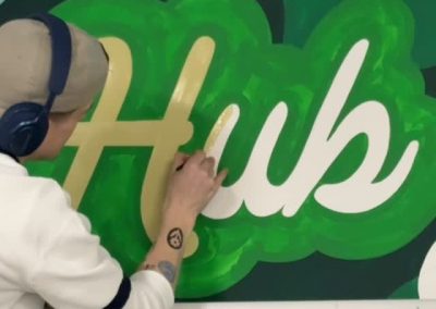 “Hub” office mural