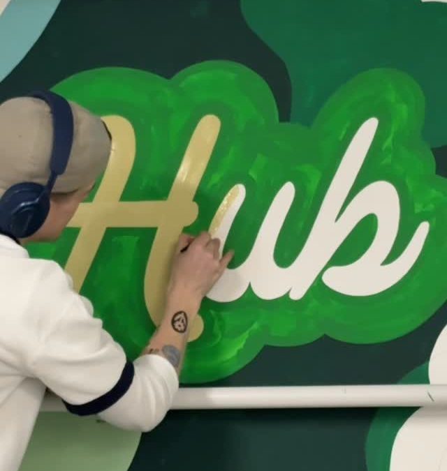 “Hub” office mural