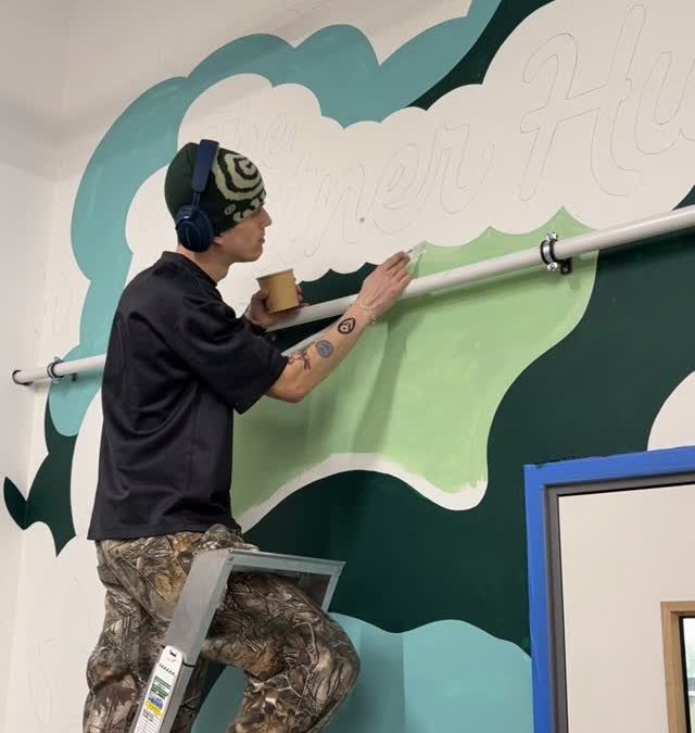 “Hub” office mural
