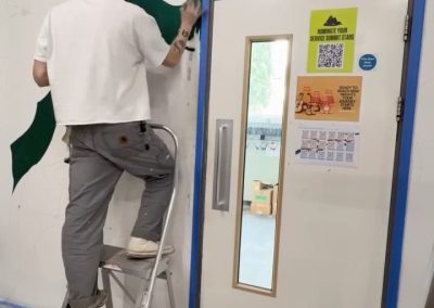 “Hub” office mural