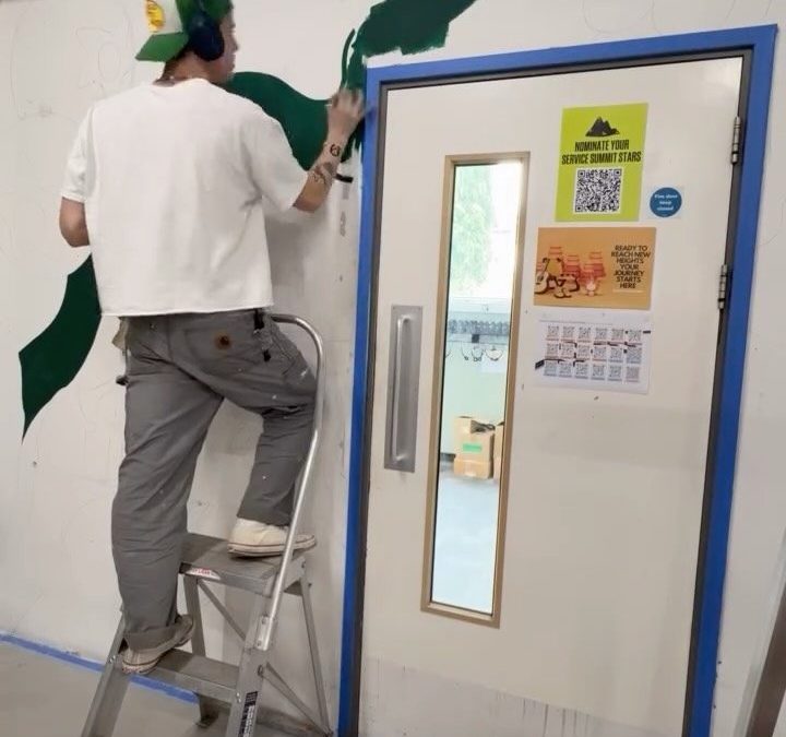 “Hub” office mural