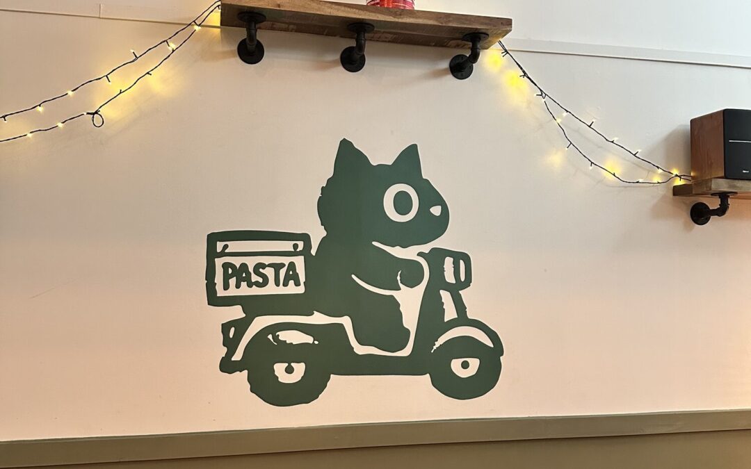 Pasticcio pasta cat