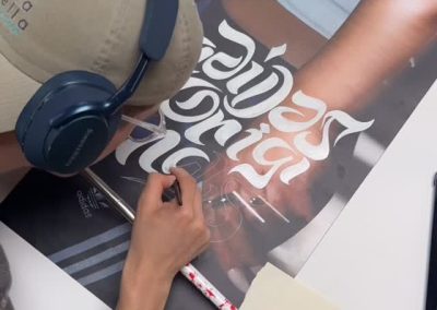 Poster lettering