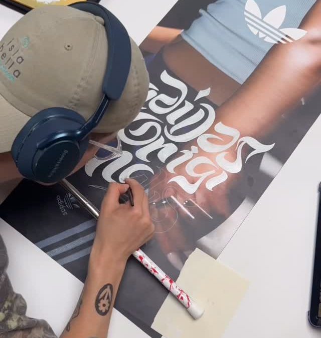 Poster lettering